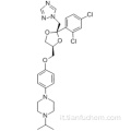 Piperazina, 1- [4 - [[(2R, 4S) -2- (2,4-diclorofenil) -2- (1H-1,2,4-triazol-1-ilmetil) -1,3-diossolan-4 -il] metossi] fenil] -4- (1-metiletile) -, rel- CAS 67915-31-5